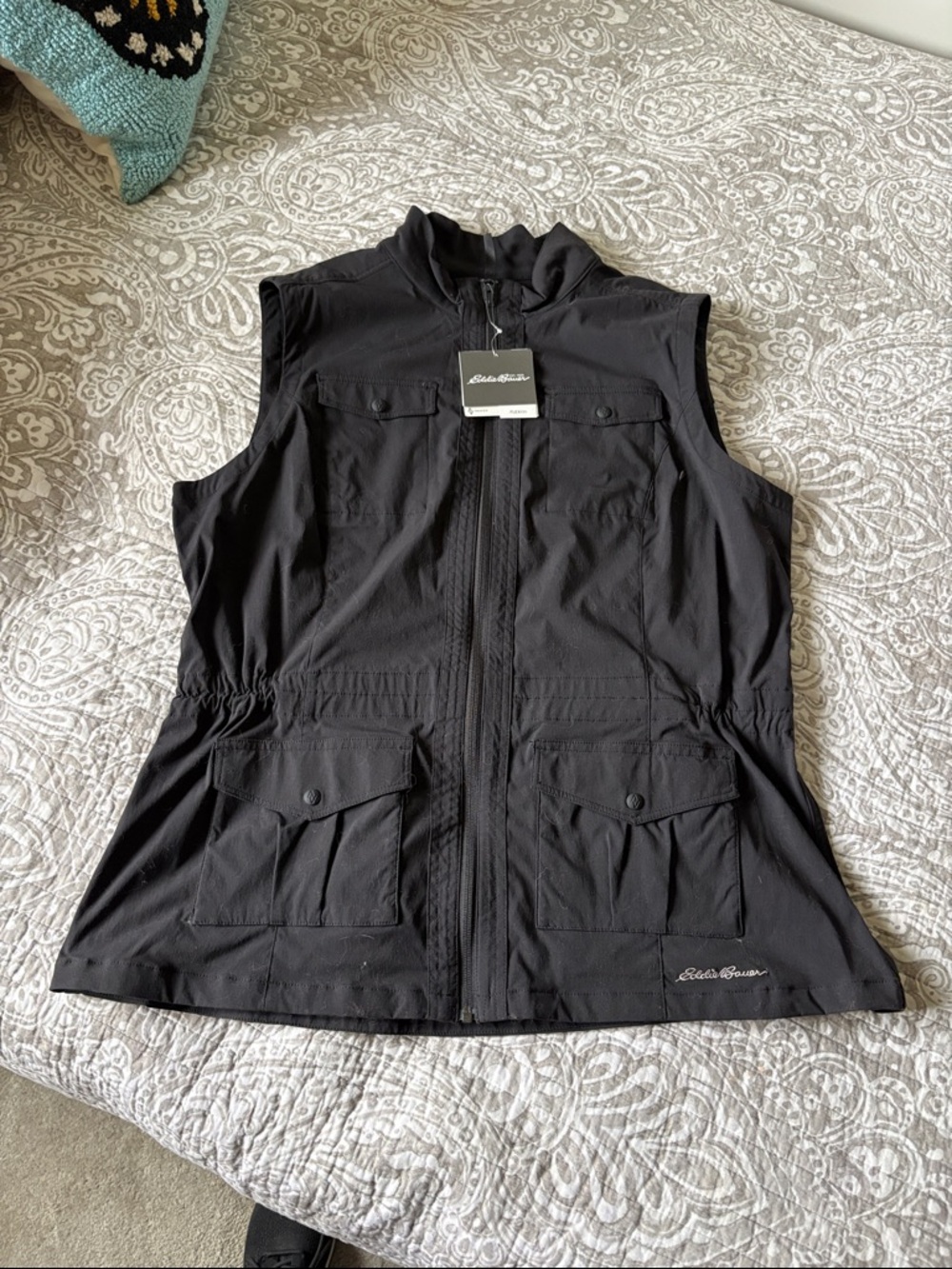Eddie Bauer Black Lightweight Utility Vest
